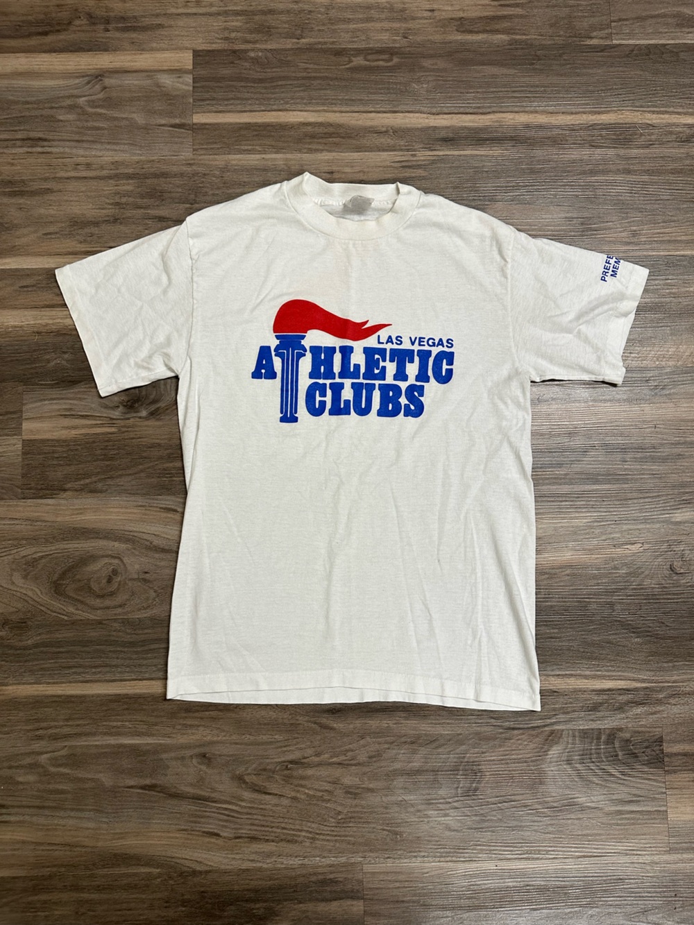 Vintage Select-T Tee Jays Las Vegas Athletic Club White T-Shirt